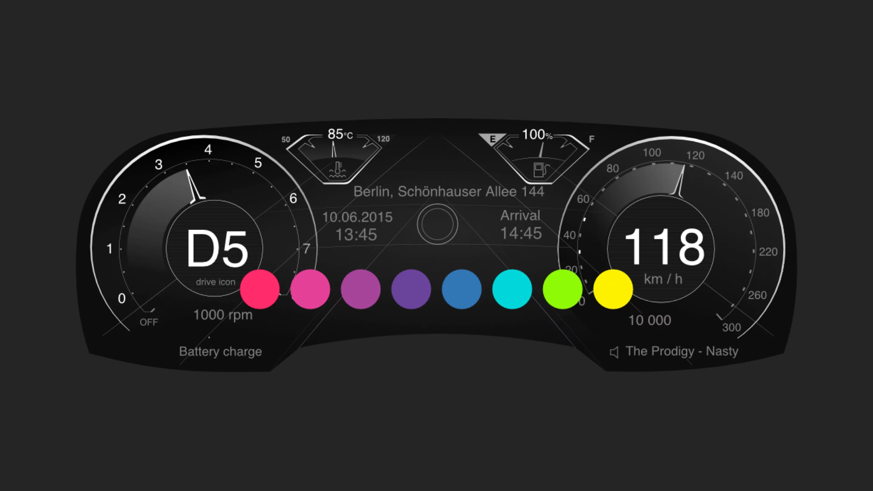 Color scheme exploration for the interface