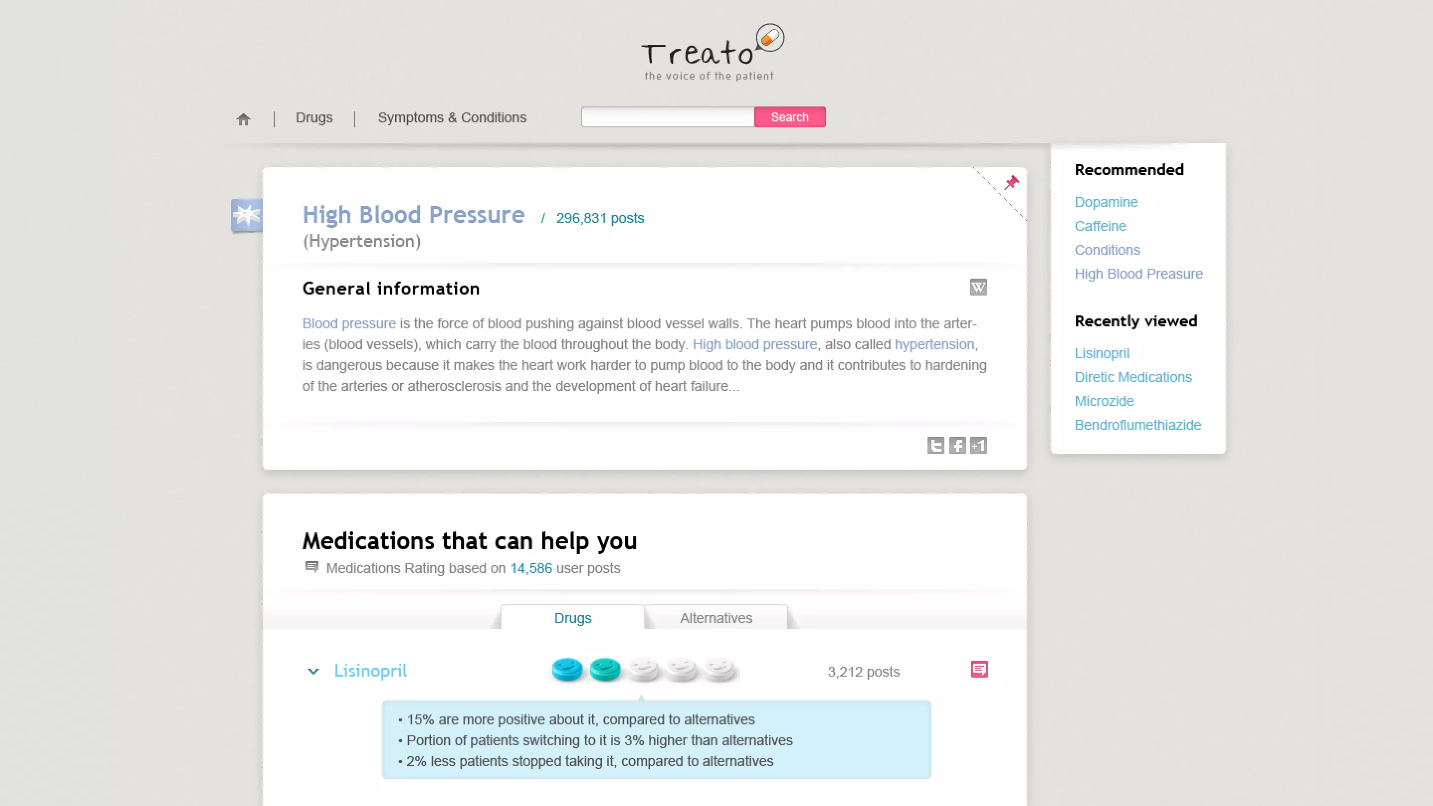 Treato preliminary design