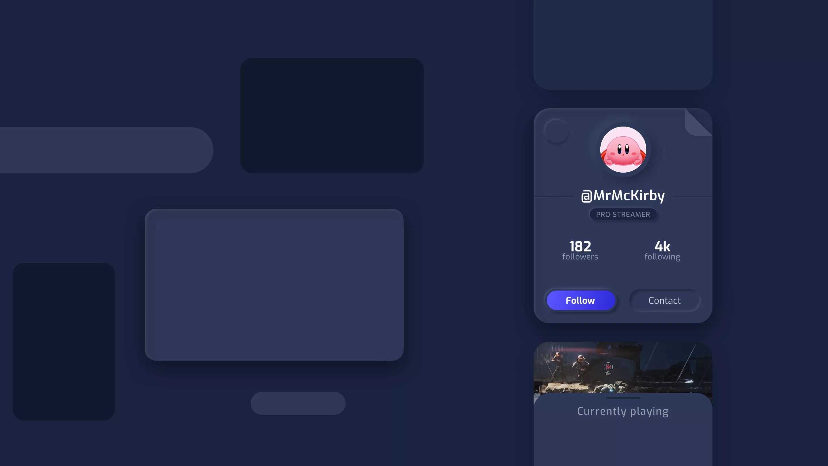 Gamer One smooth UI style concept