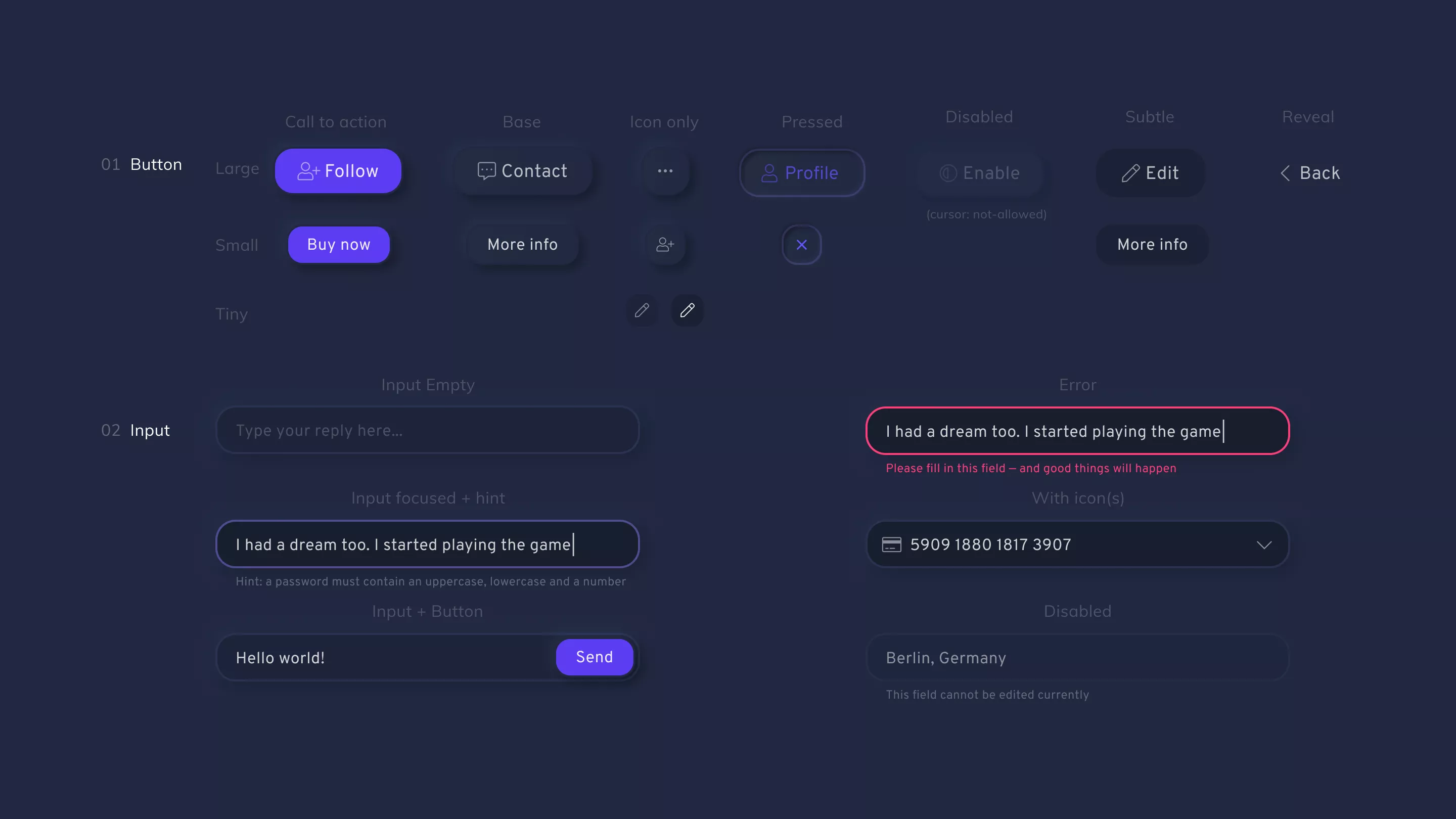 Gamer One design system by Daniel Swakman