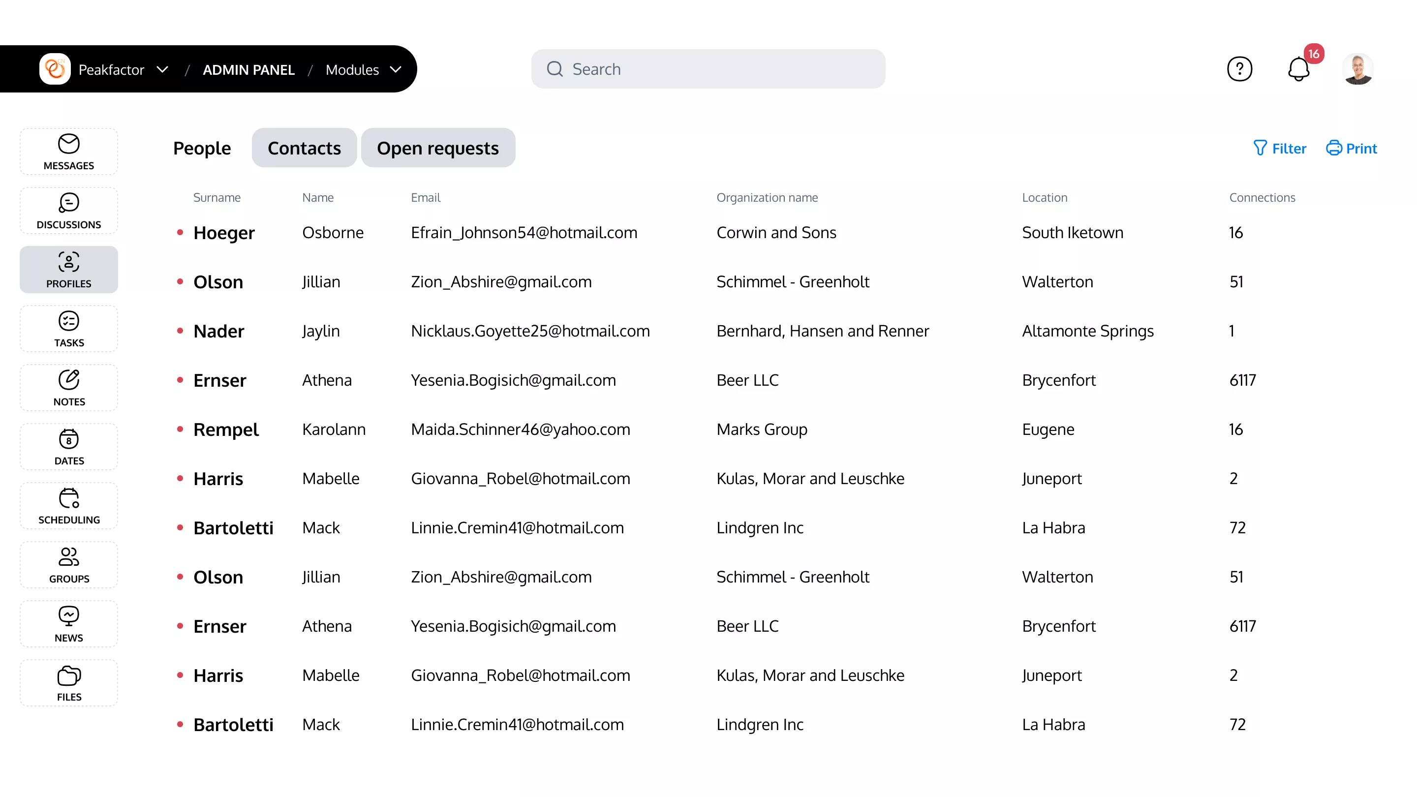 anyRM admin area design proposal