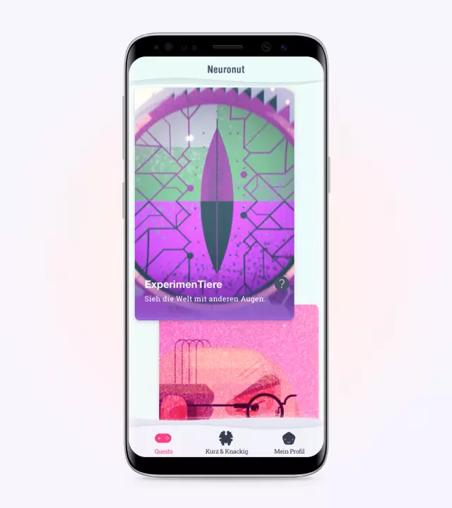 NeuroNut mobile science learning app