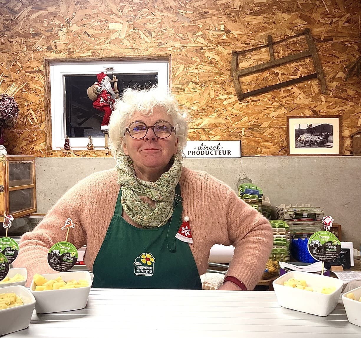 Vente directe de produits fermiers bio à la ferme de la Grande Houssaie