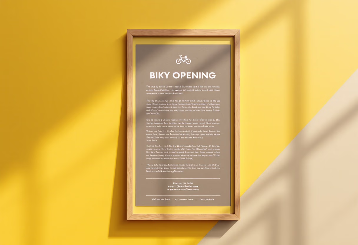 image of job opening notice (for a bicycle shop)