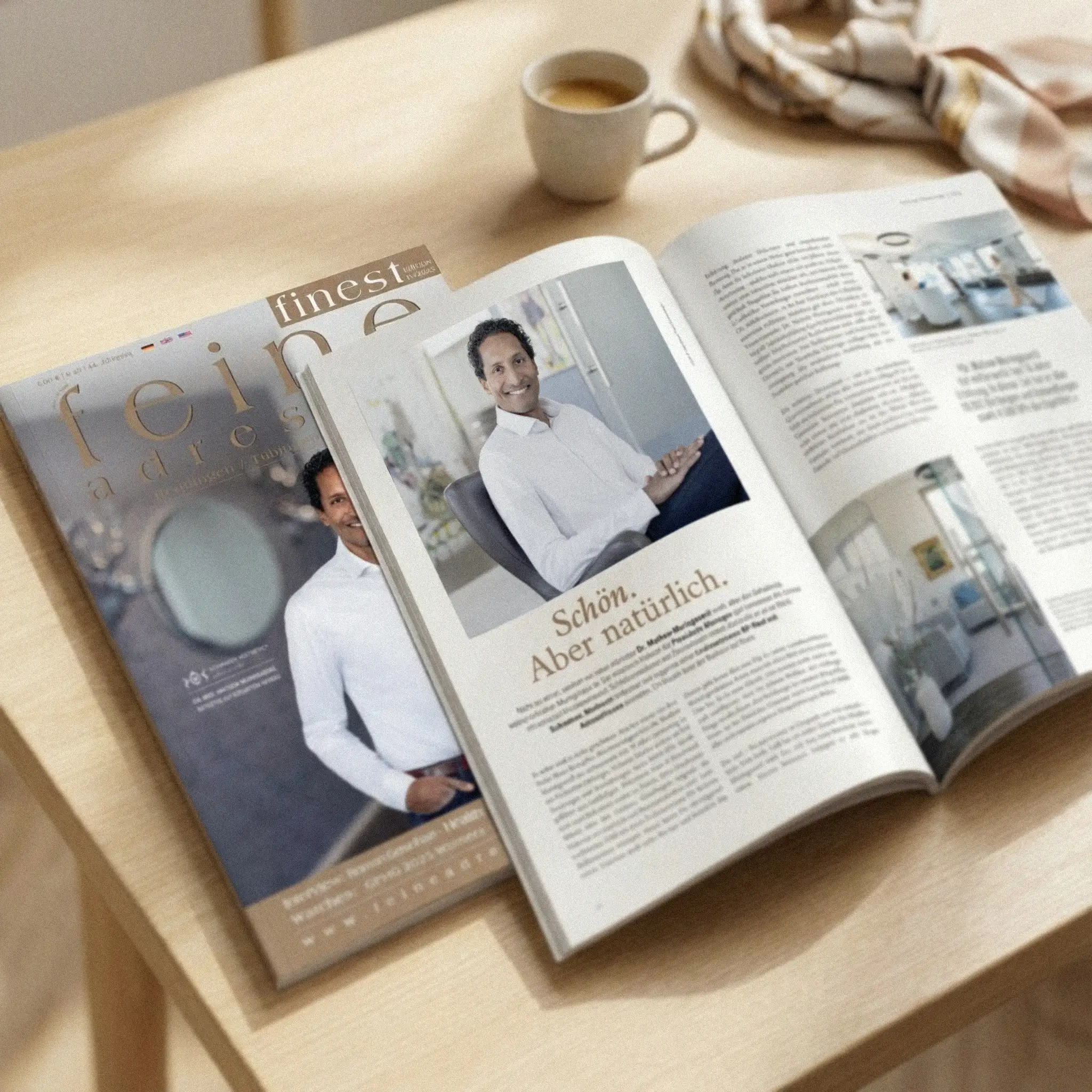 Dr Muringaseril im Magazin "Feine Adressen".