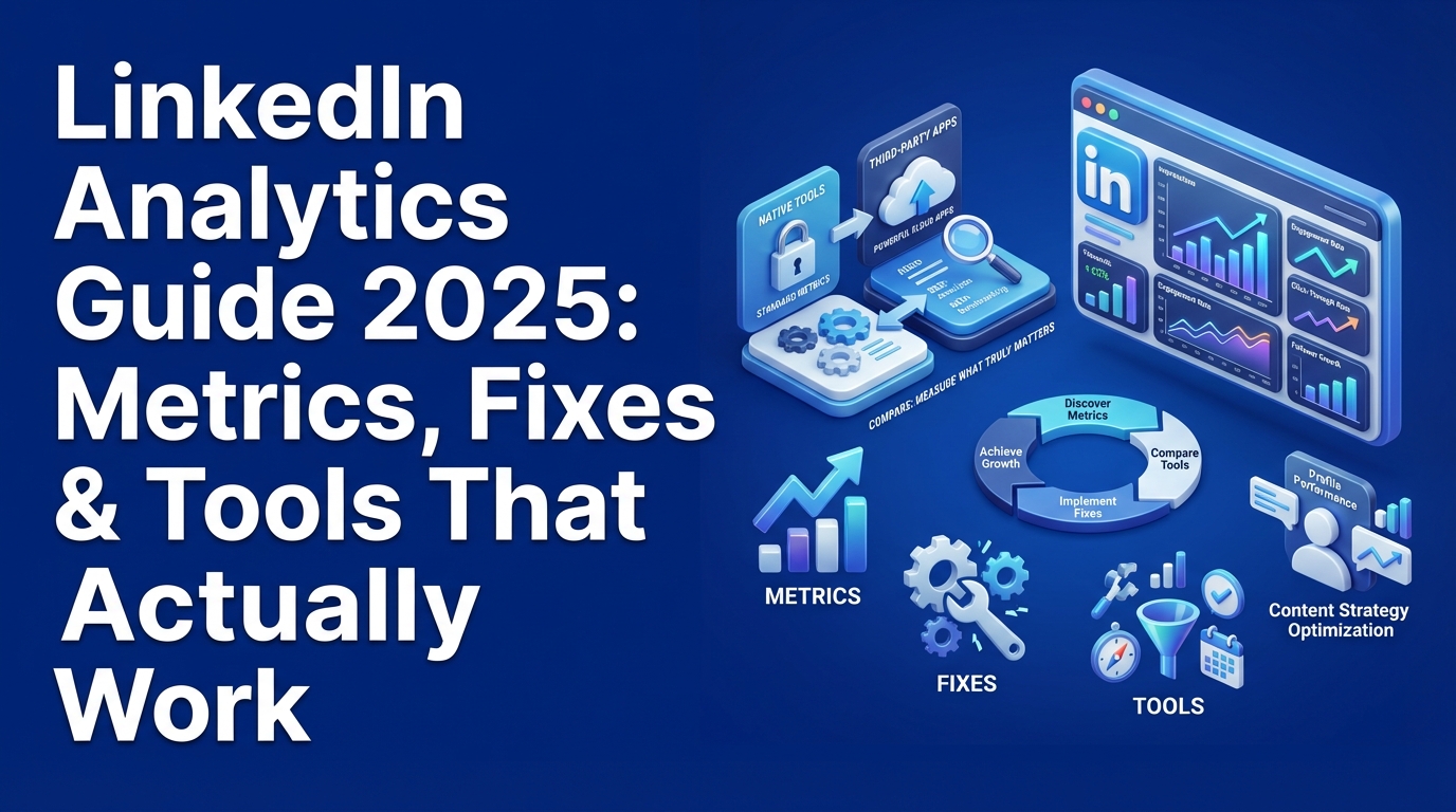 LinkedIn Analytics Guide 2025: Metrics, Fixes & Tools That Actually Work