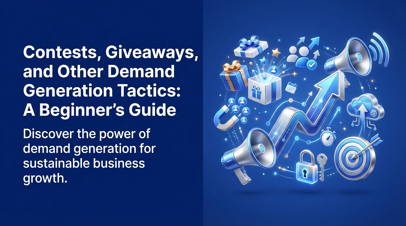 Contests, Giveaways, and Other Demand Generation Tactics: A Beginner’s Guide