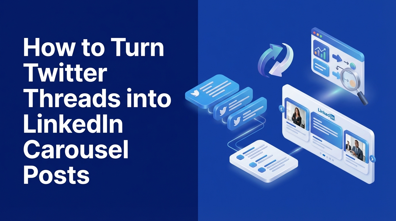 How to Turn Twitter Threads into LinkedIn Carousel Posts