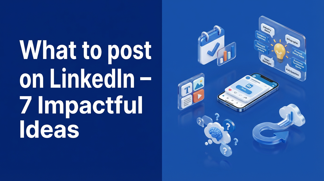 What to post on LinkedIn – 7 Impactful Ideas