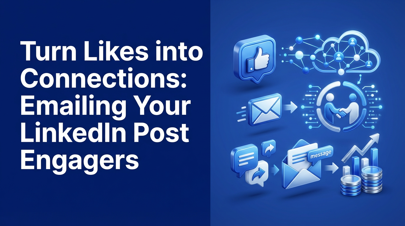 Turn Likes into Connections: Emailing Your LinkedIn Post Engagers