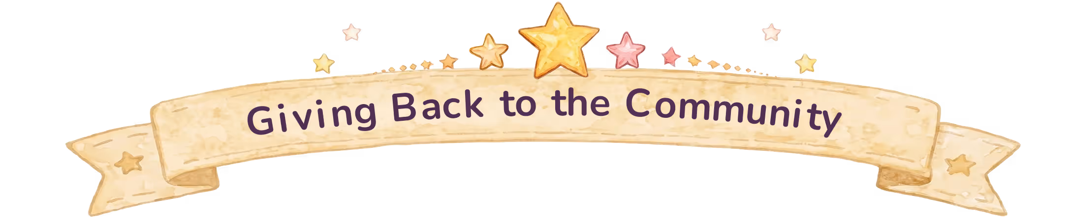 Giving Back To Community heading