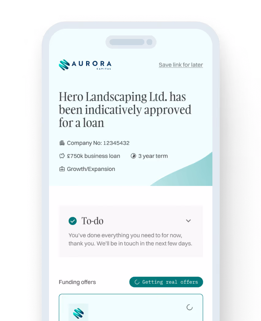 Aurora Capital's mobile lending assessment tool