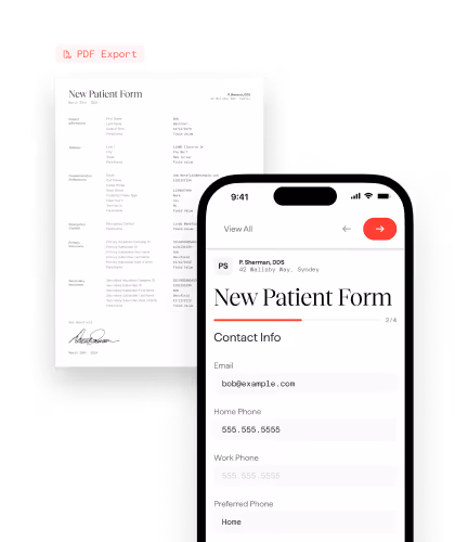 The Dental App mobile scheduling interface for provider L. Tamir, featuring a color-coded daily calendar with clinical notes such as 'Take PA on #2 to verify' and integrated blockouts for seamless team coordination.