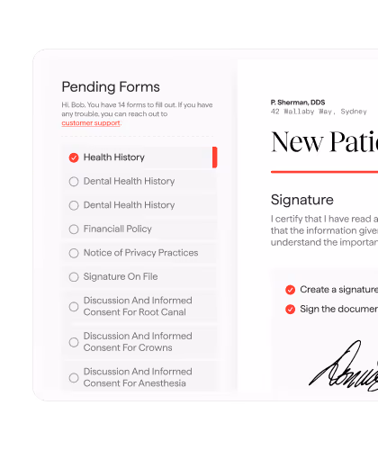 The Dental App mobile scheduling interface for provider L. Tamir, featuring a color-coded daily view with patient appointments, clinical notes like 'Take PA on #2 to verify,' and integrated blockouts for seamless office coordination.