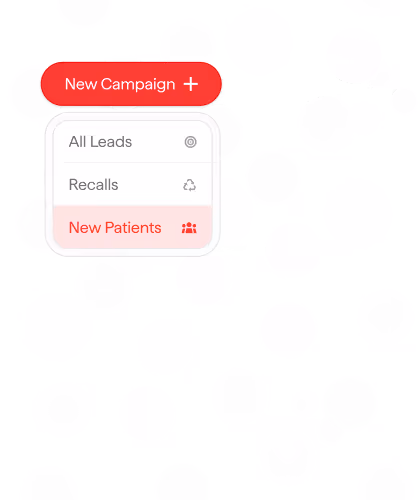 The Dental App Analytics interface featuring smart patient segmentation tools to filter by treatment status and history, enabling targeted outreach to the right patients at the right time.