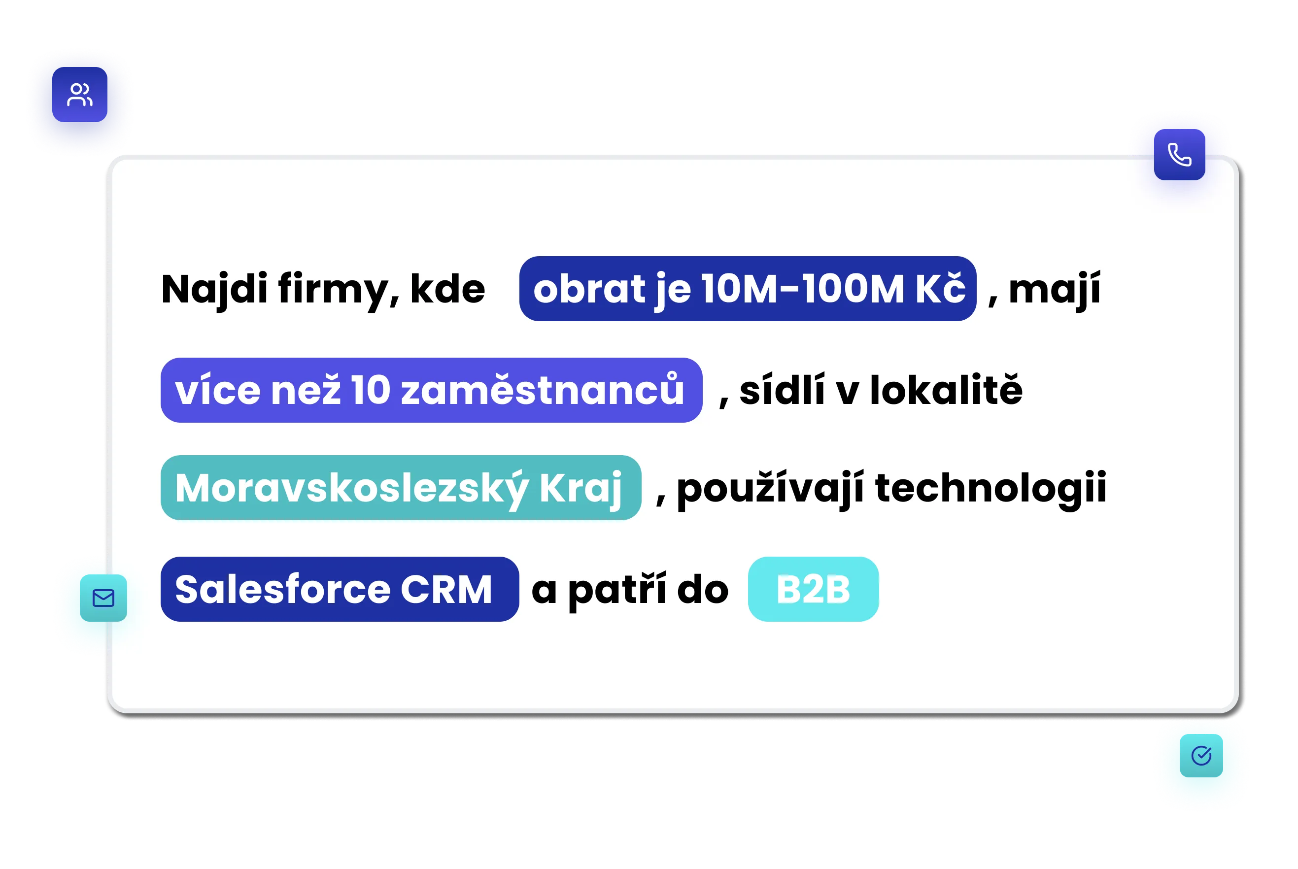 Filtry v BizMachine Prospector