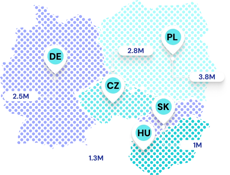 Platforma BizMachine — mapa firem s filtry pro přesné cílení