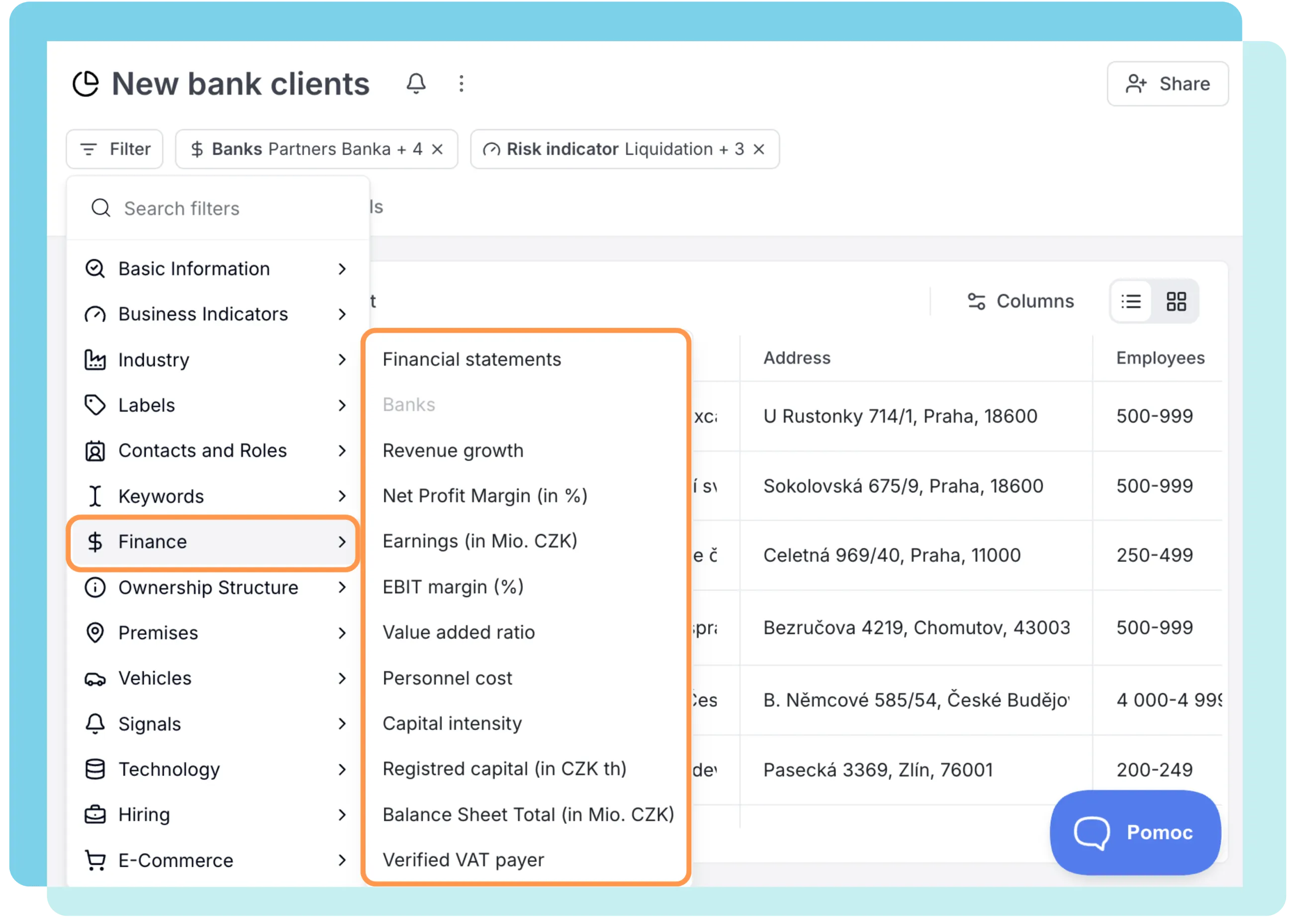 Akvizice nových klientů pro banky — BizMachine