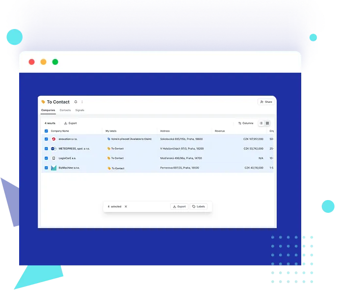 Export dat z BizMachine