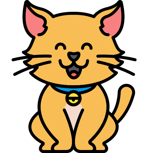 Cat icon representing cat ground transport services by Pax Pet Transport