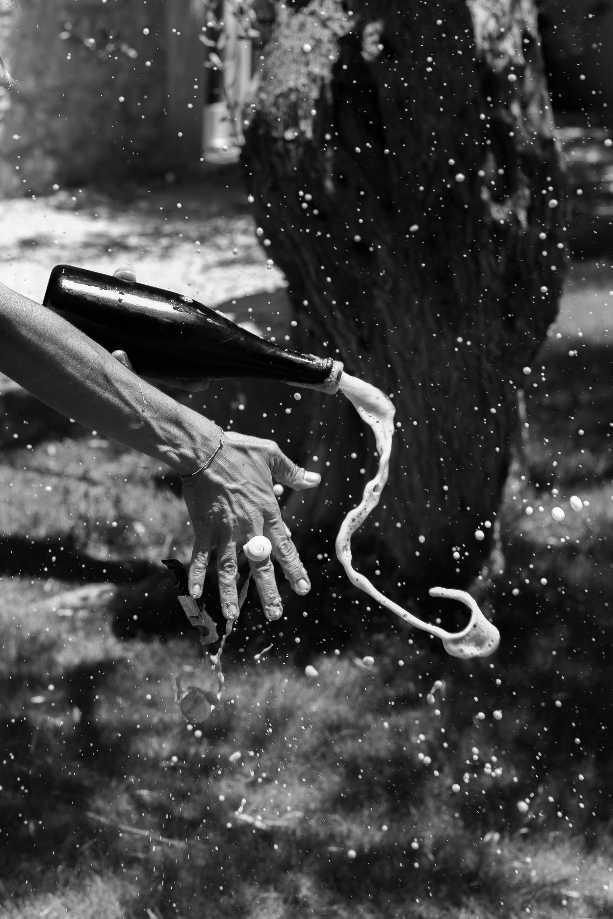 Degorgieren von Schaumwein