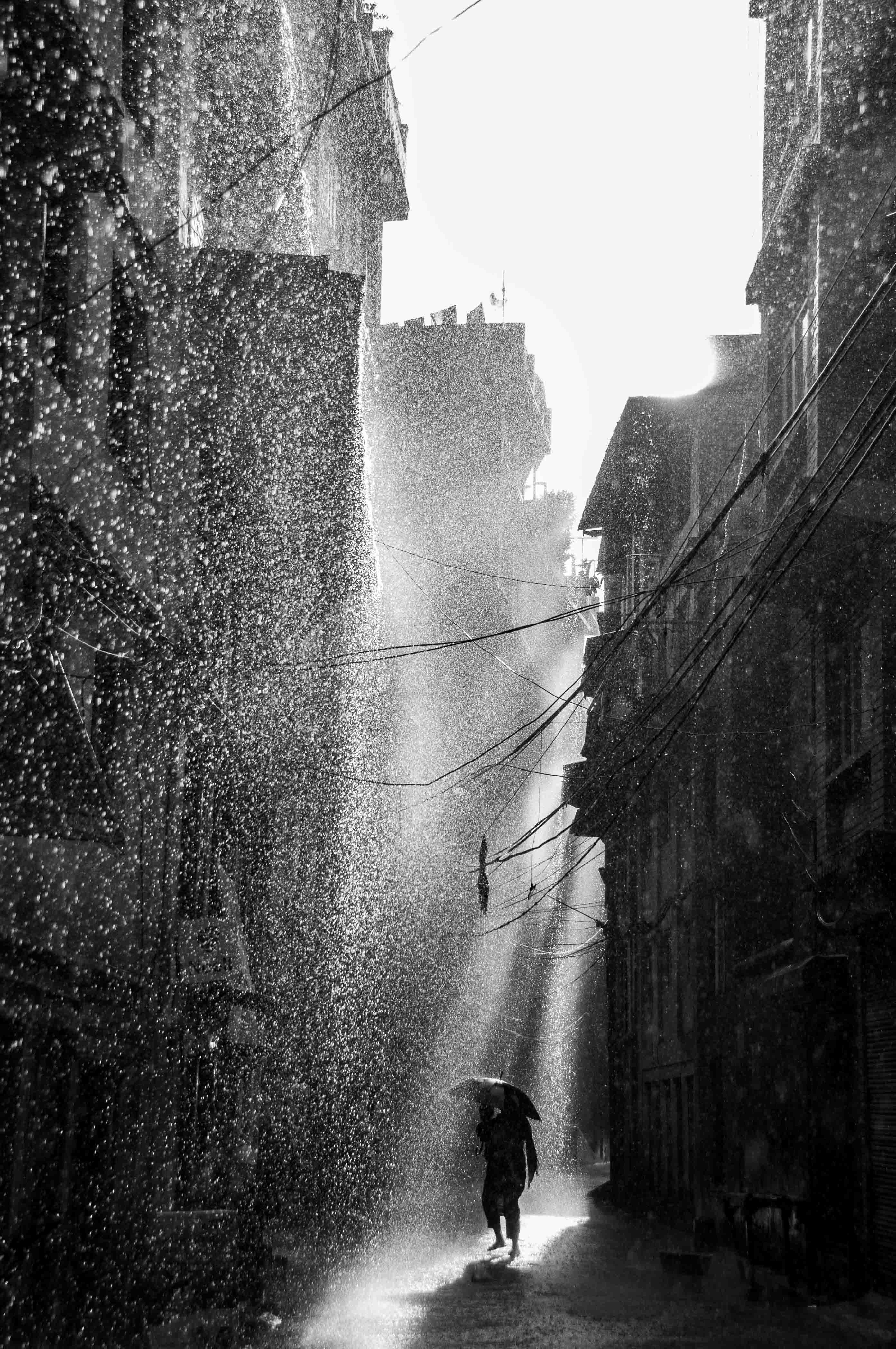 Monsun Regen in Nepal