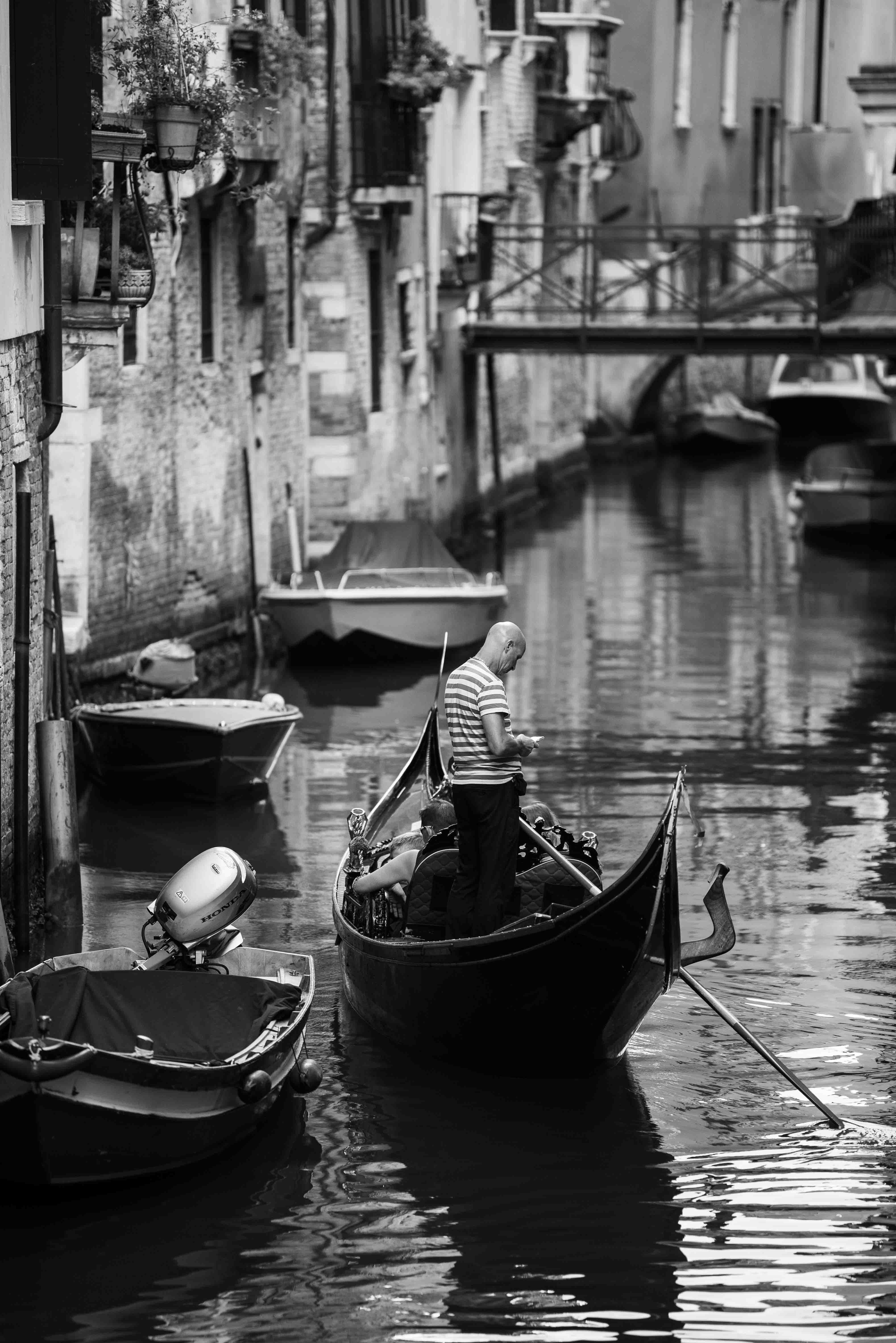 Gondoliere in Venedig