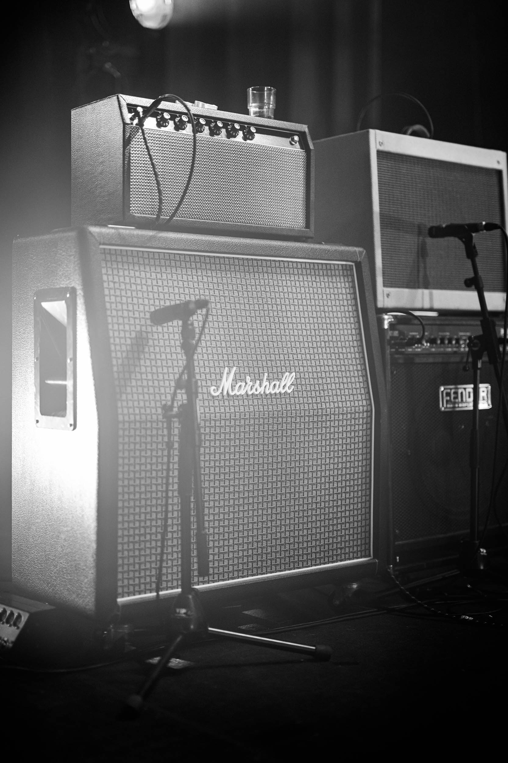 Verstärker auf der Bühne