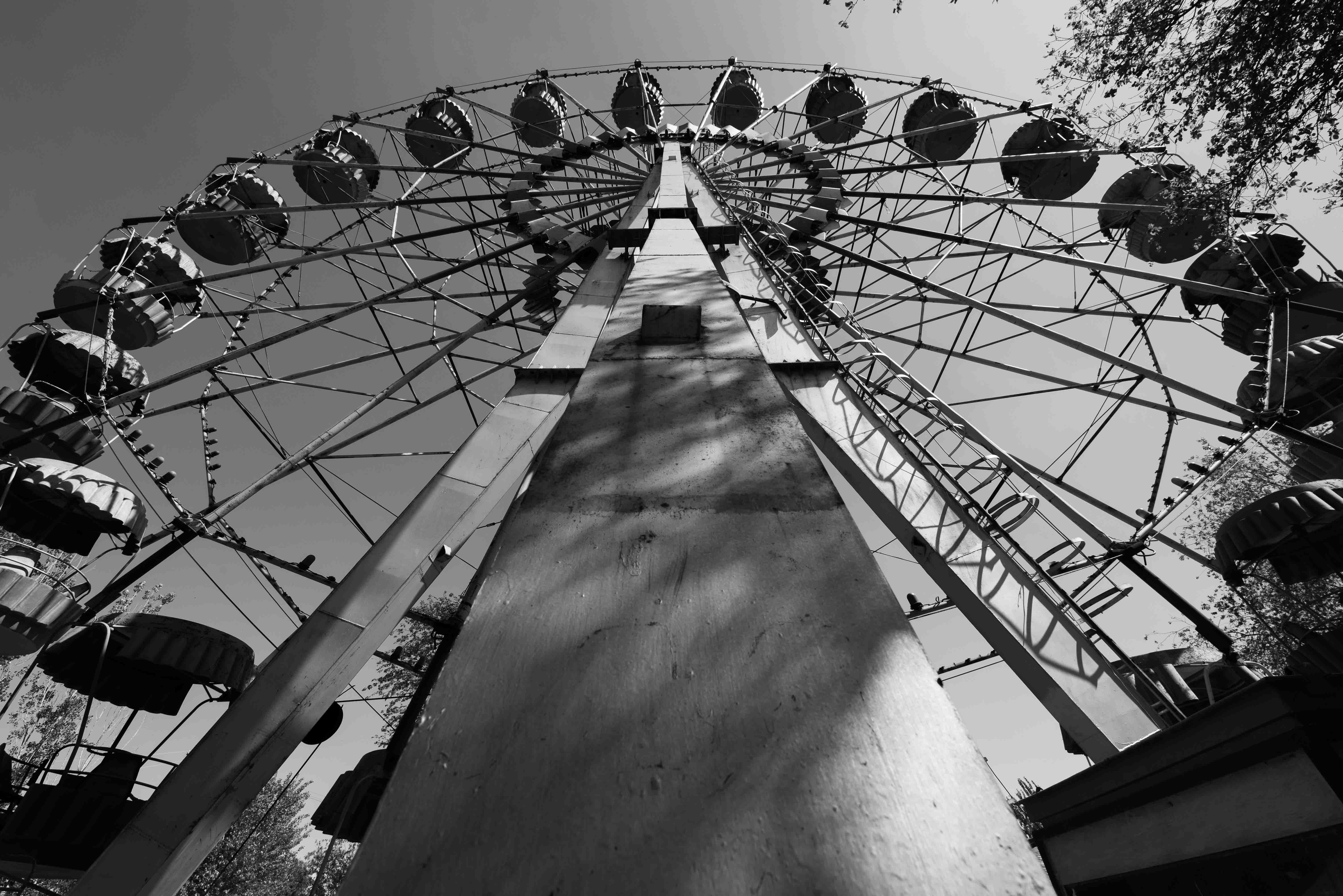 Altes Riesenrad in Uzbekistan