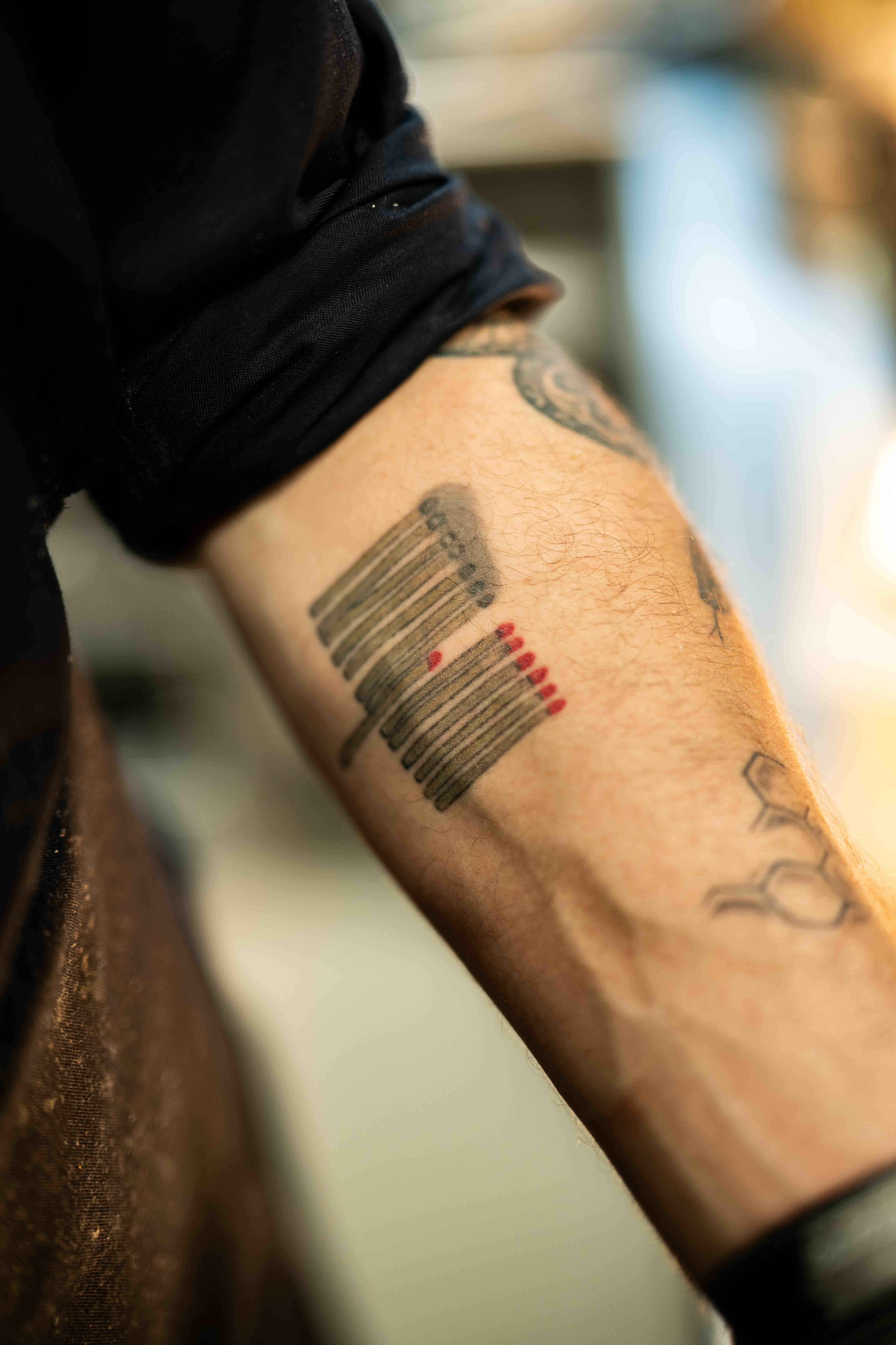 Tattoo Streichhölzer Koch