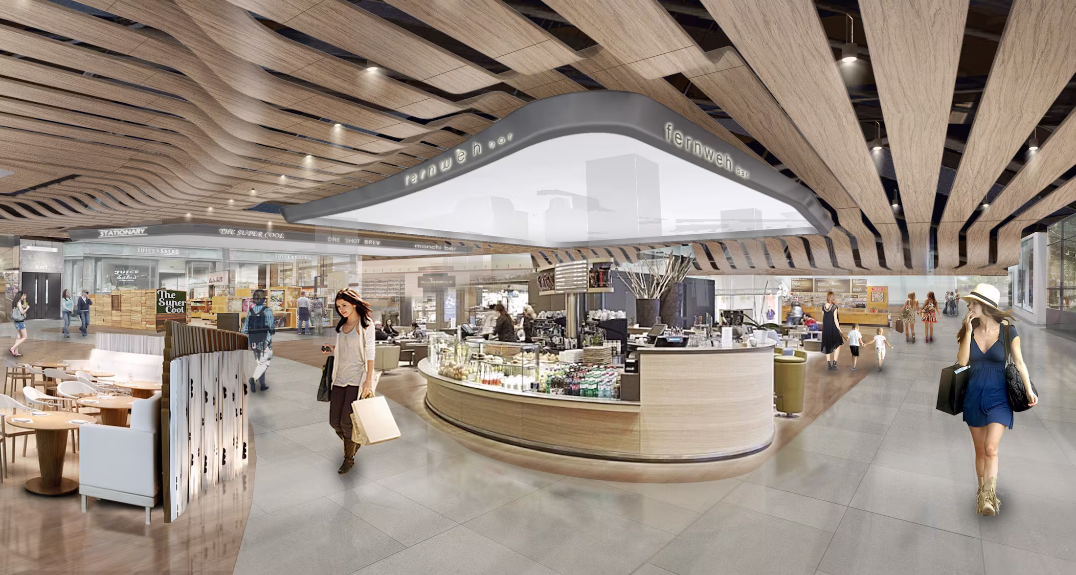 Superbrand Mall retail feature display and shopfront design showing branded retail environment and visual merchandising