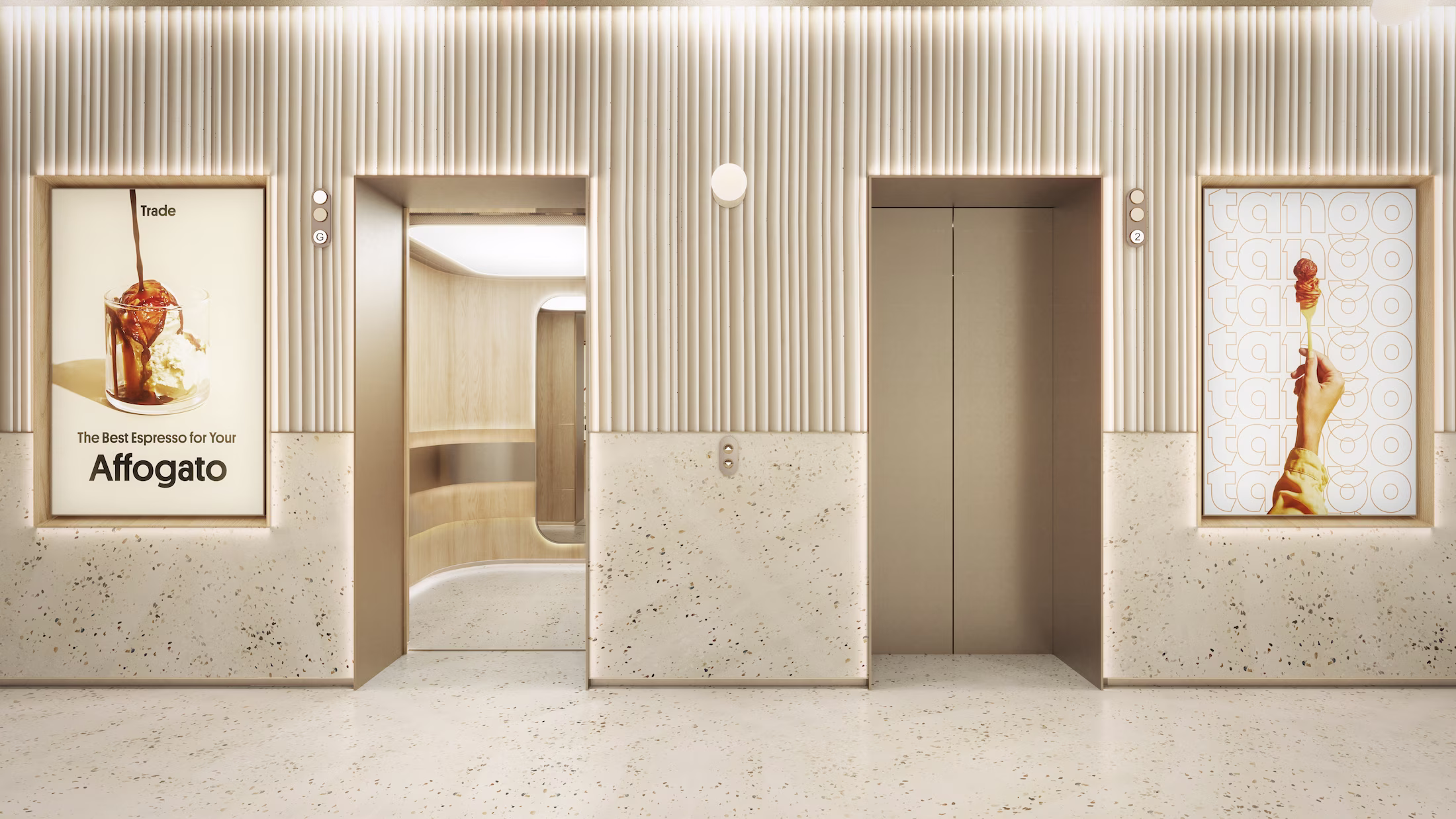 Yau Shing Commercial Centre renovated interior in Mong Kok showing upgraded circulation and retail environment design