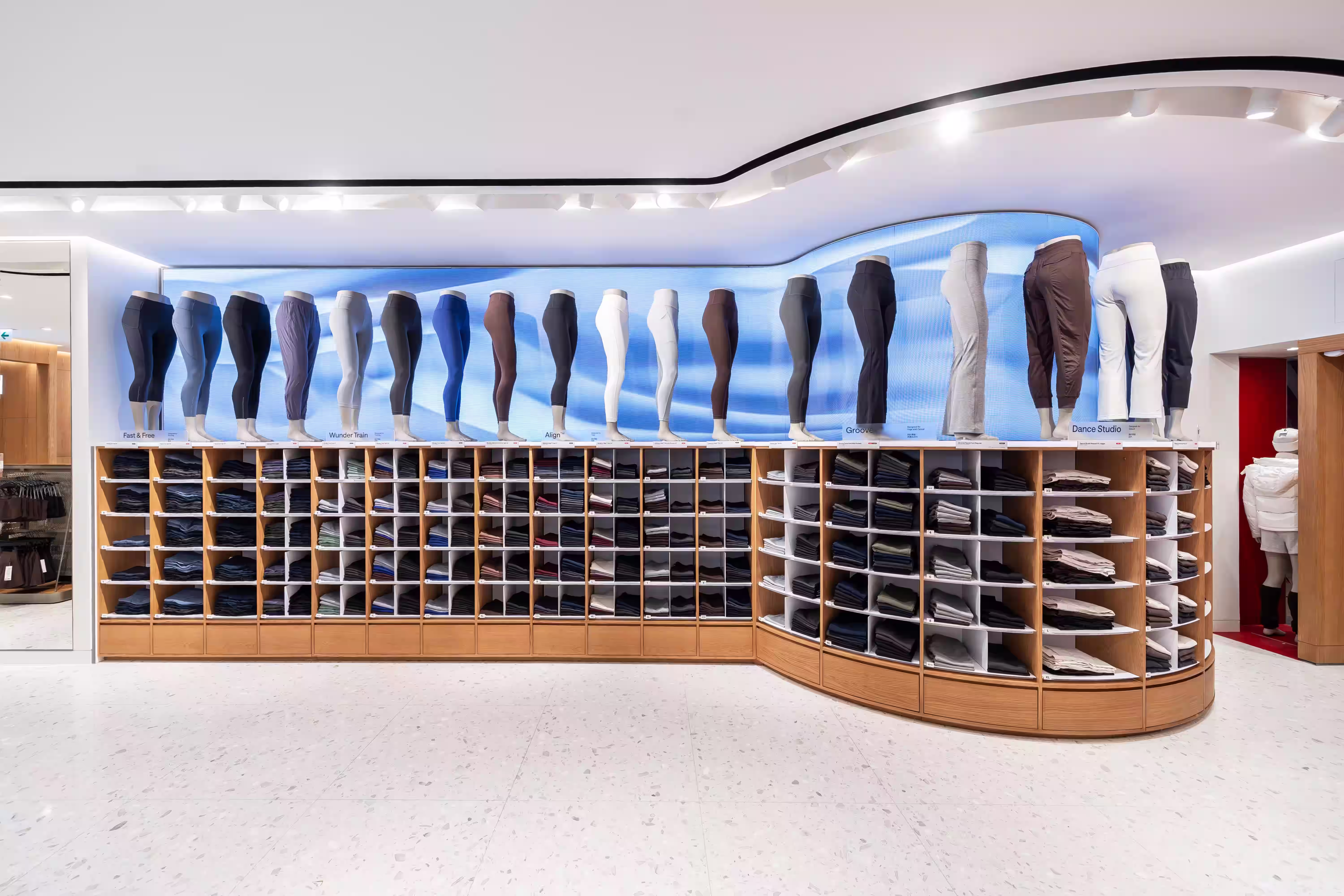 lululemon Pacific Place flagship entrance and shopfront at Pacific Place Hong Kong showing the glass facade and brand signage