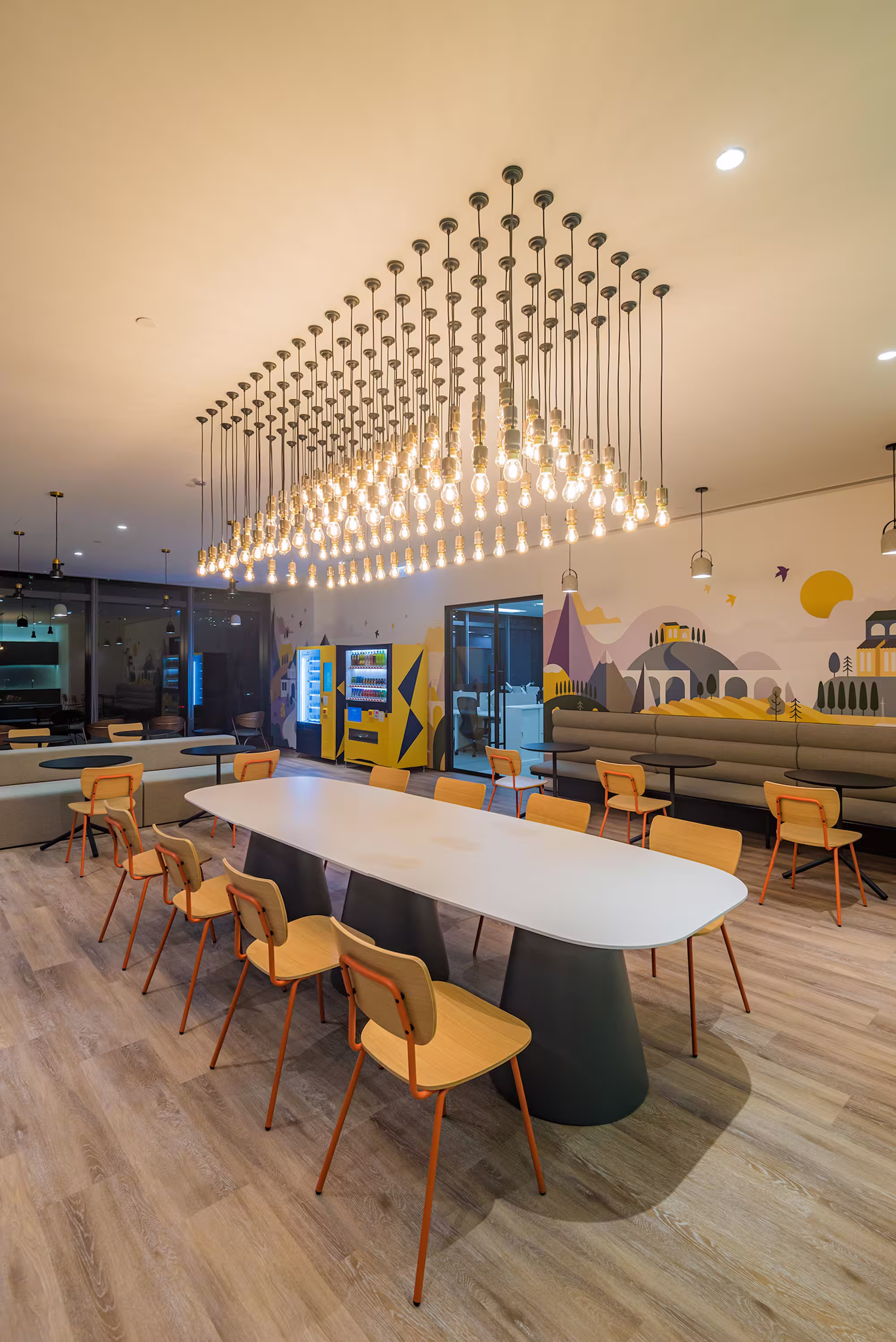 L'Occitane Asia headquarters subsidiary brand workspace zone at K11 Atelier Hong Kong with dedicated team areas for four labels