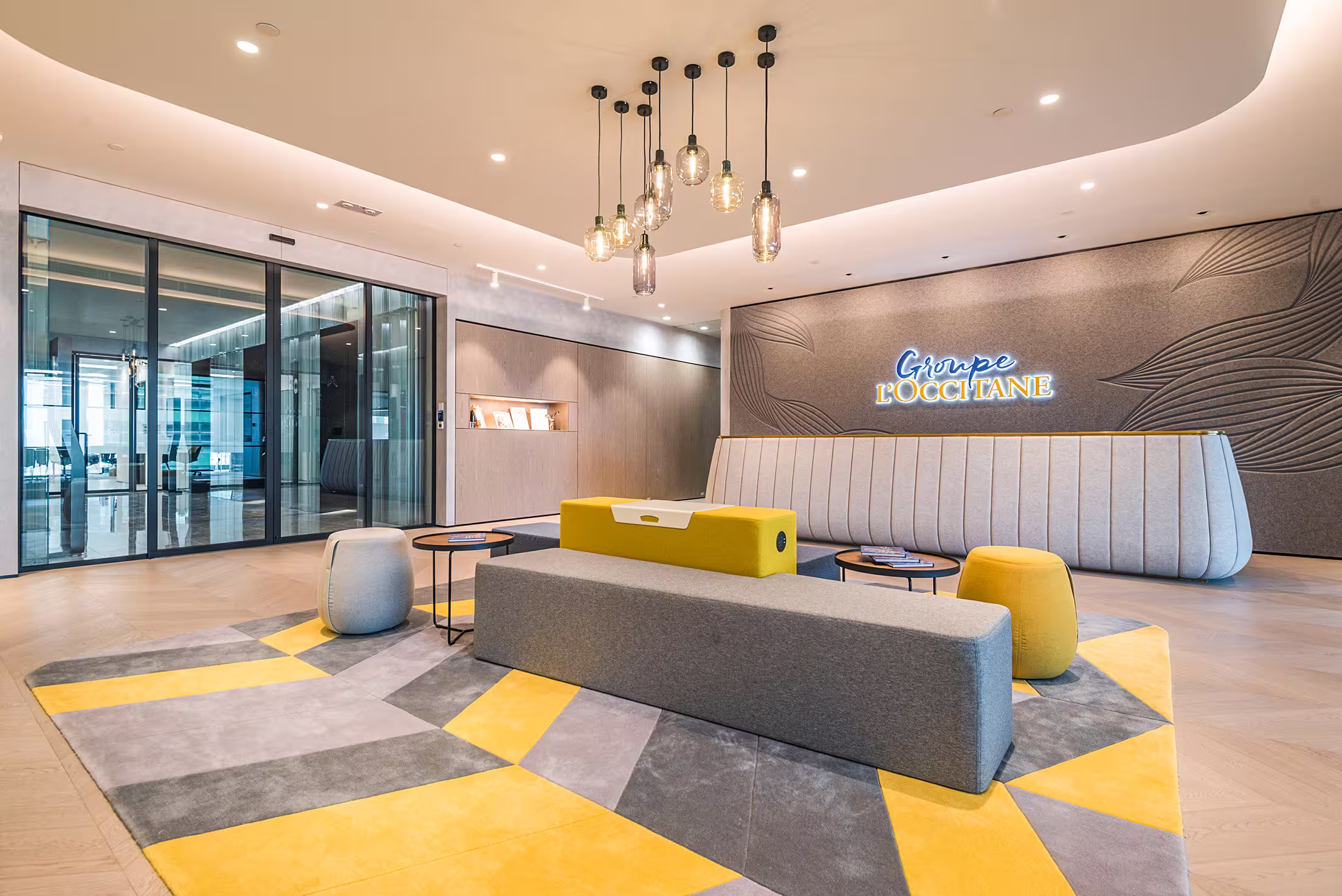 L'Occitane Asia headquarters product showroom area at K11 Atelier Hong Kong for subsidiary brand display and presentation