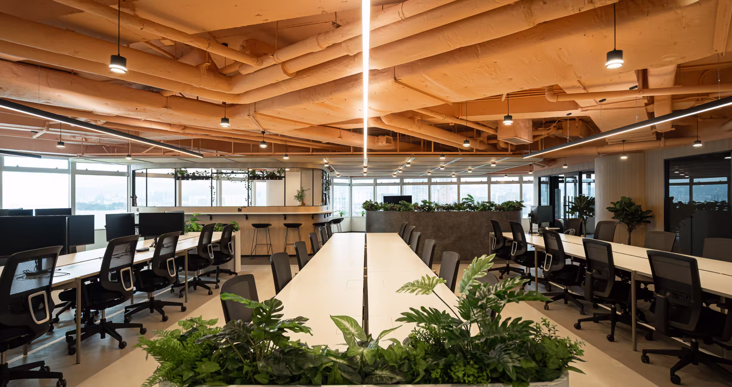 Assembly Global office entrance lobby and arrival in Sheung Wan Hong Kong with branded reception design and wayfinding