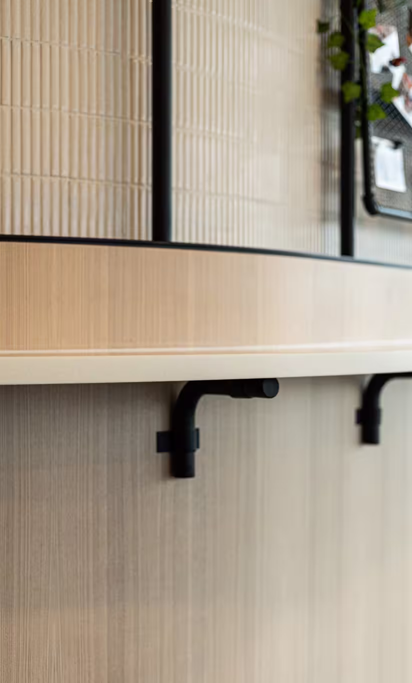 Assembly Global office breakout area in Sheung Wan Hong Kong with informal seating and team collaboration space