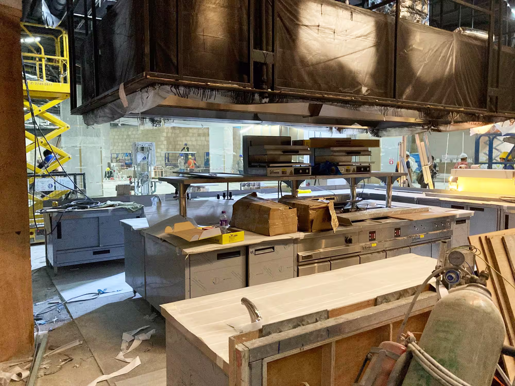 Mian Cart Noodle Bar before renovation showing the original restaurant space at Studio City Macau prior to Studio X redesign