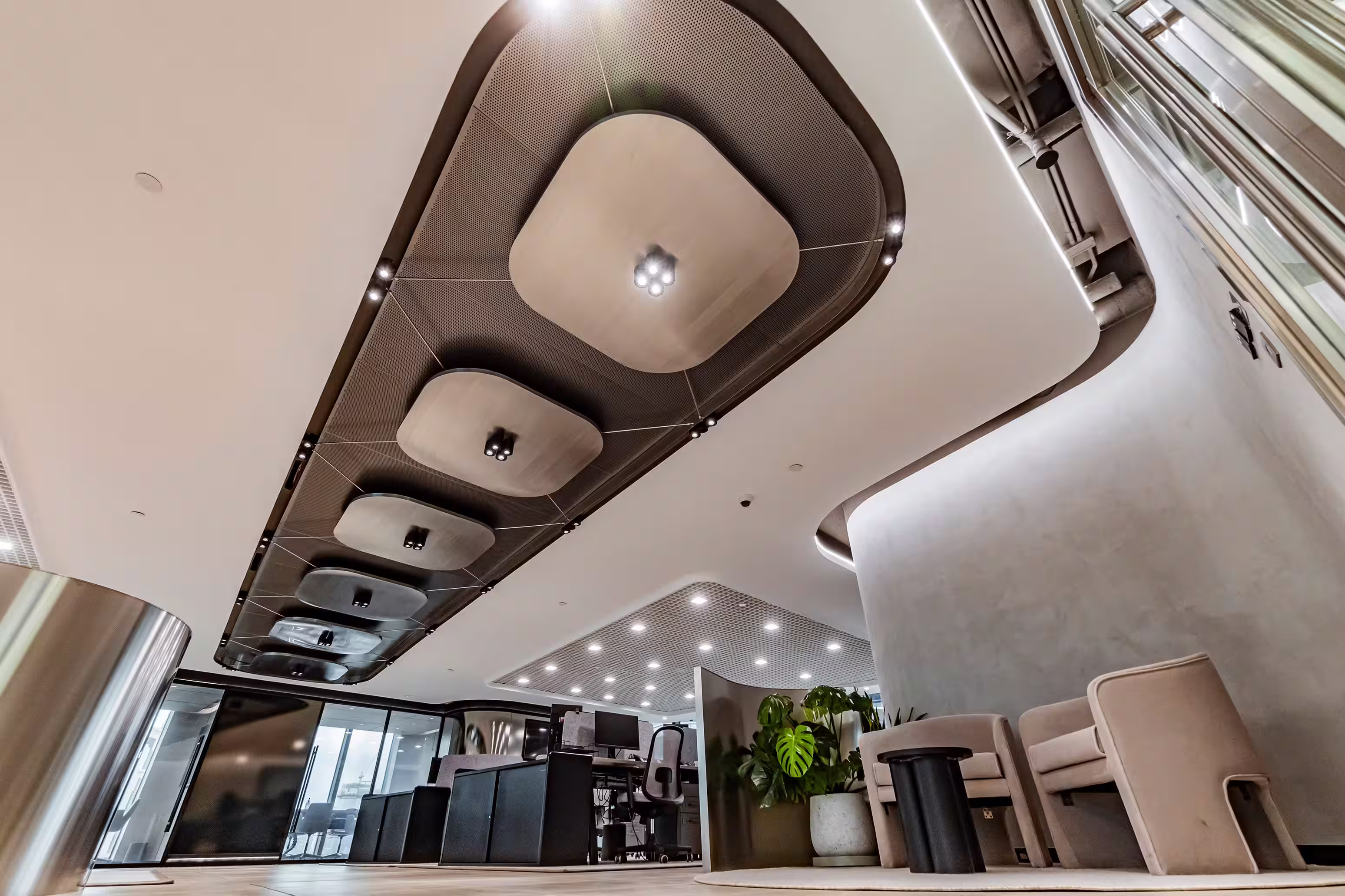 LFCH headquarters phone booth or focus pod in Sheung Wan Hong Kong for private calls and concentrated individual work