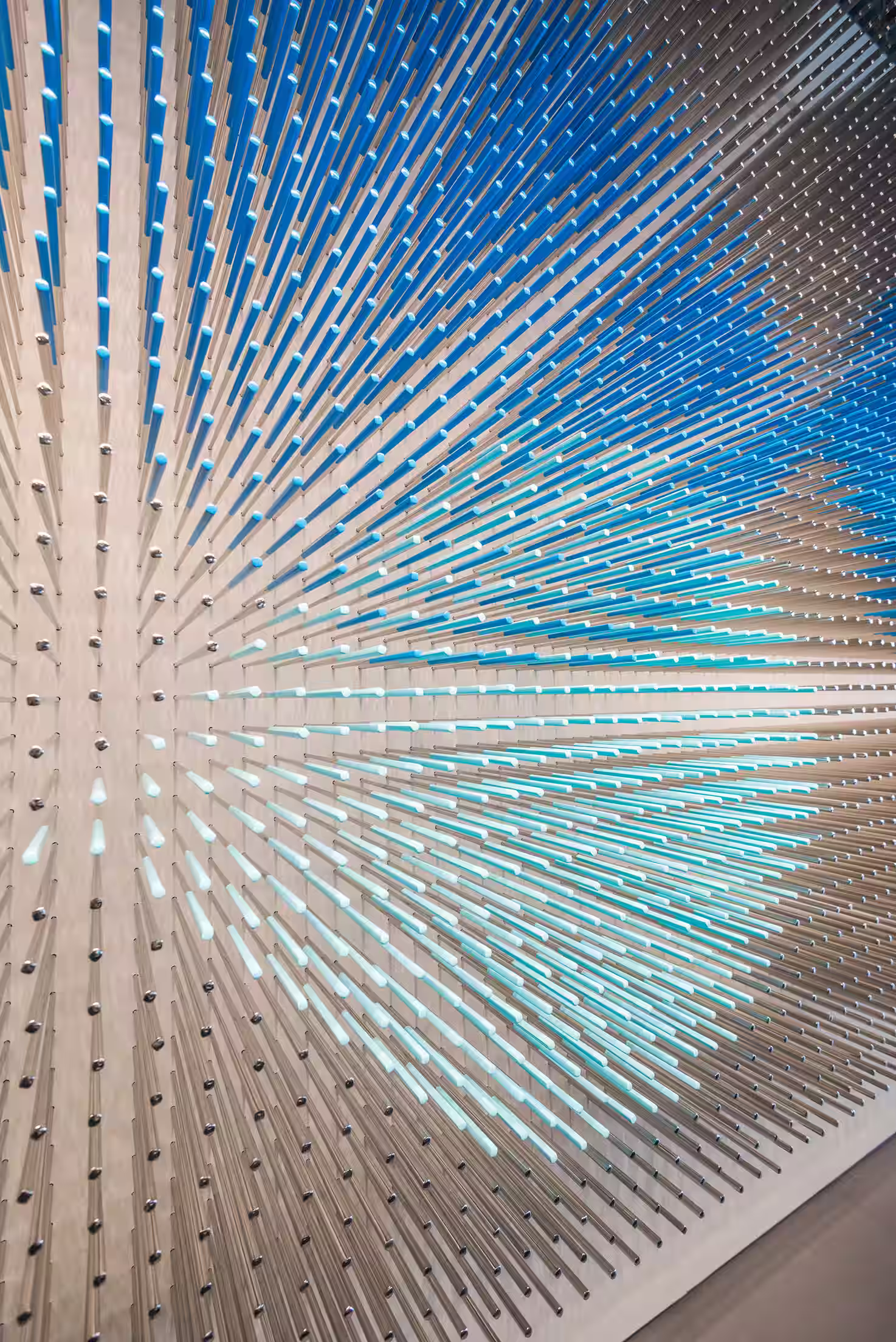 ThreeSixty Group office open workspace showing the depth of the floor plate with desking, meeting rooms, and harbour light