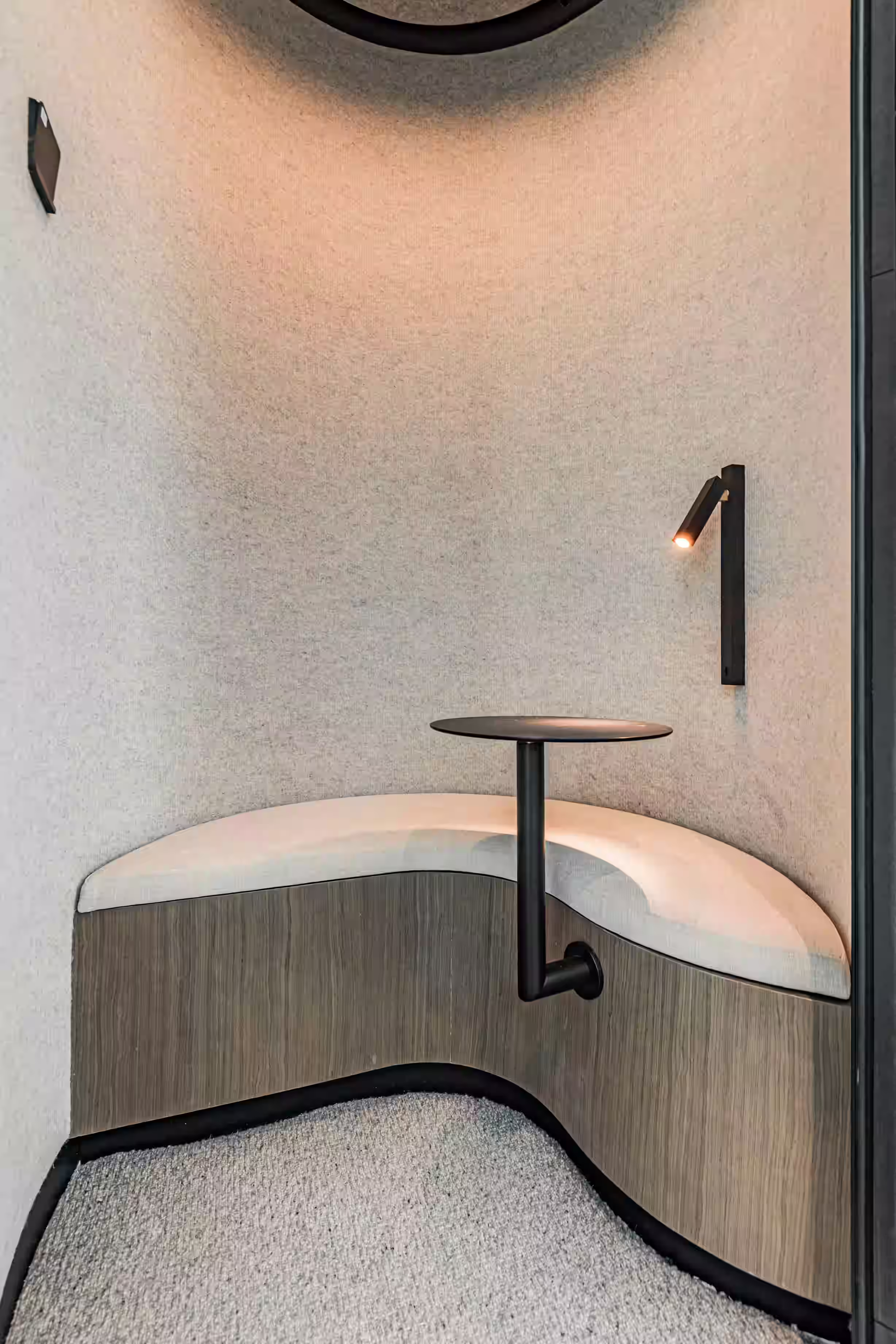 LFCH headquarters breakout zone in Sheung Wan Hong Kong with soft seating for informal collaboration and relaxation