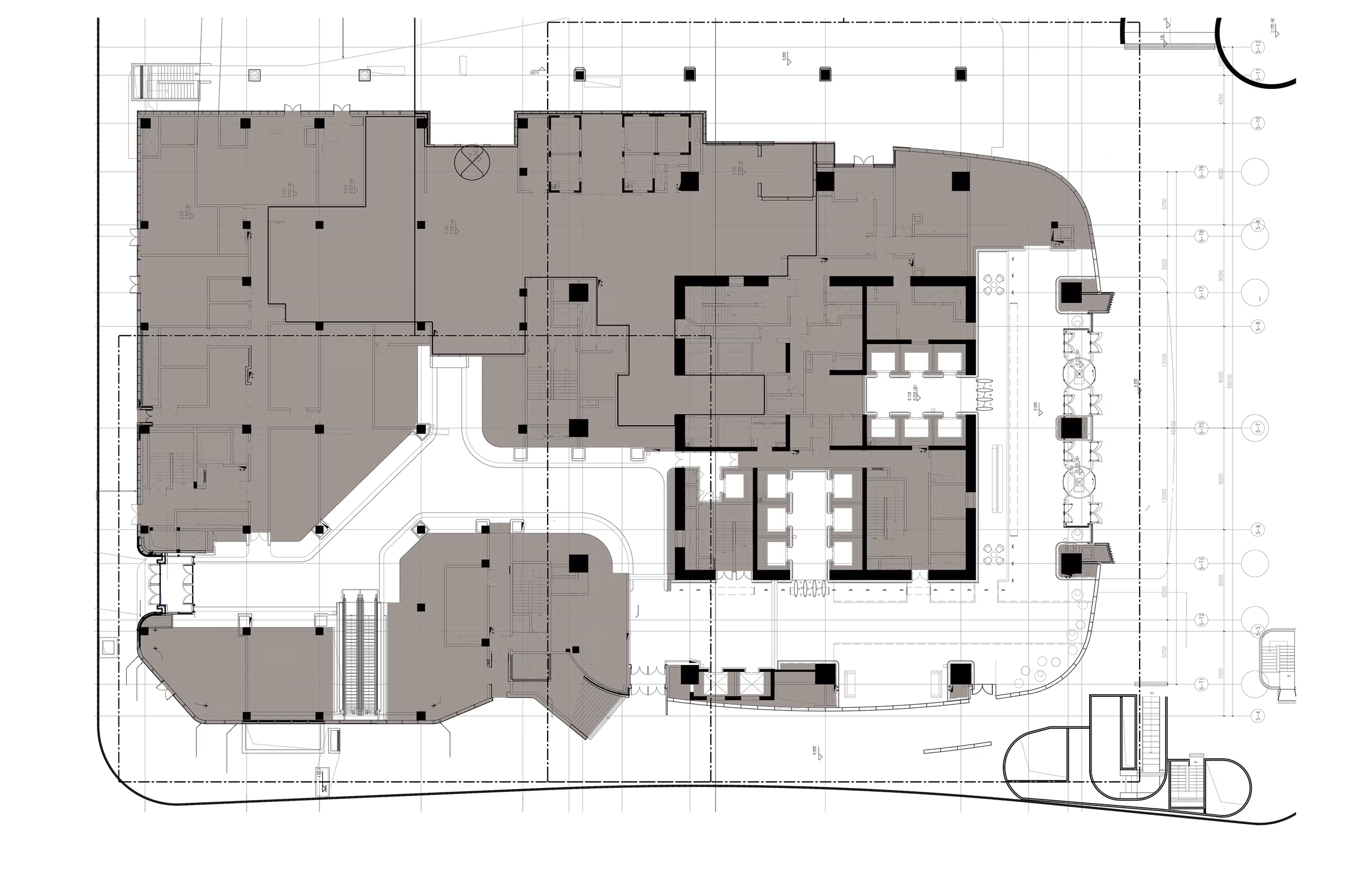 General arrangement floor plan of K11 ATELIER Ningbo showing interior layout and circulation.