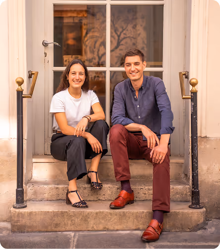 Alban Augustin et Blanche Bénard