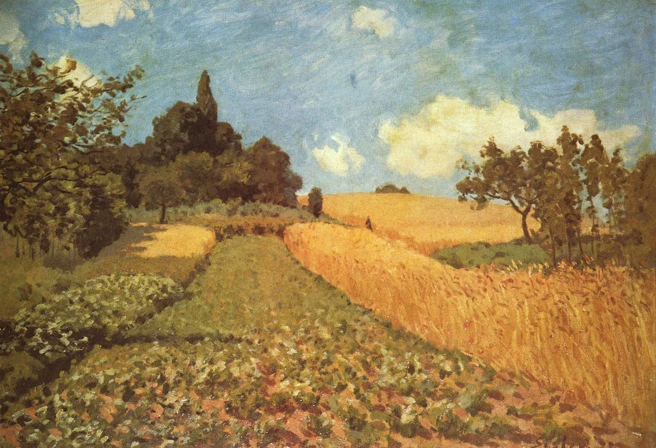 Champ de mais - Alfred Sisley