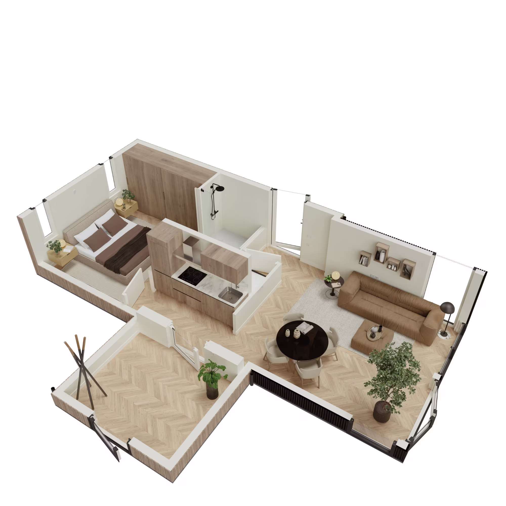 plattegrond Amalia Plus mantelzorgwoning
