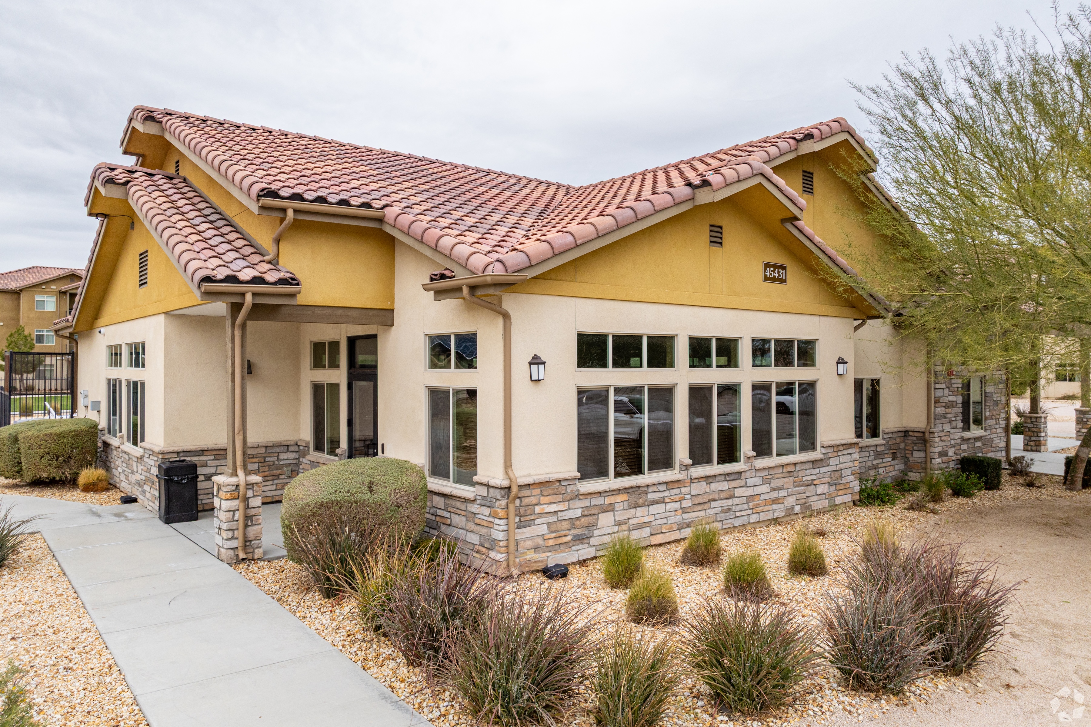 exterior of leasing office