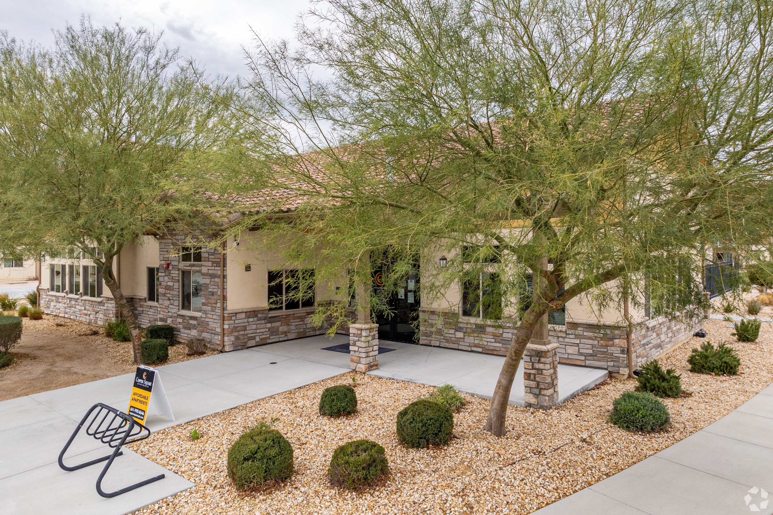 exterior of leasing office