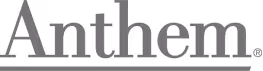 Anthem company logo with a period at the end.