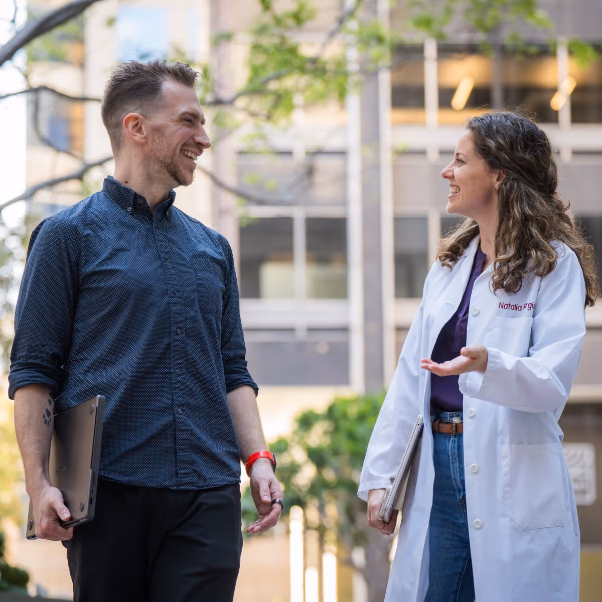 Co founders of flourish health, Josh and Natalia