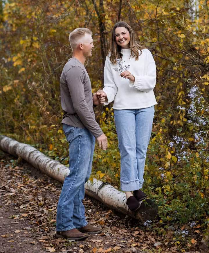 a young, healthy couple enjoying the outdoors